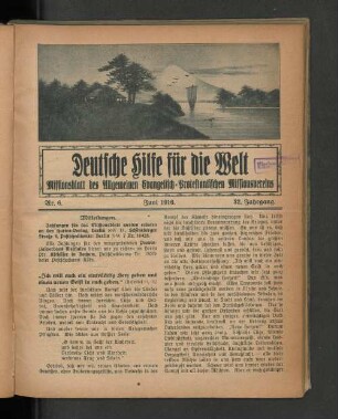 Nr. 6. Juni 1916. 32. Jahrgang