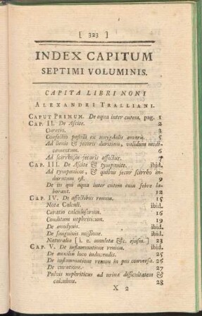 Index Capitum Septimi Voluminis