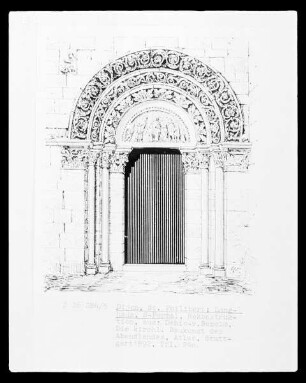 Dijon, Kirche Saint-Philibert, Südportal des Langhauses