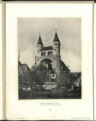 Dorfkirche in Gaggstatt. Ansicht.