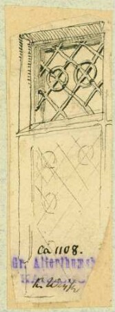 Birnau Schmiedeeisernes Fenstergitter