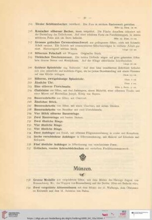 Münzen (Nr. 738 - 743)