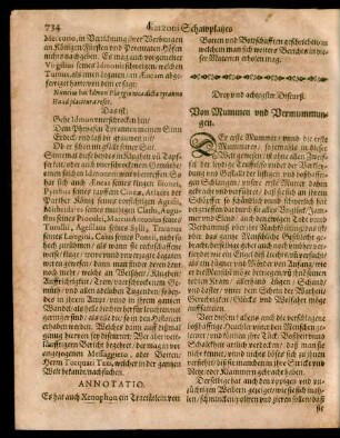 Drey und achtzigster Discurß. Von Mummen und Vermummmungen.