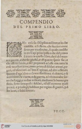 Compendio del primo libro