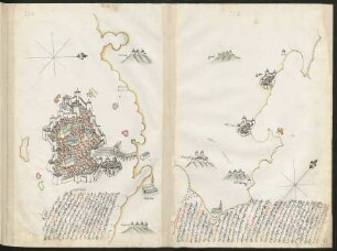 Illustration: f. 33a-33b Küstenstriche Italiens