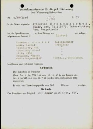 Nonnenmacher, Friedrich