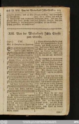 XIII. Von der Wiederkunft Jesu Christi zum Gericht.