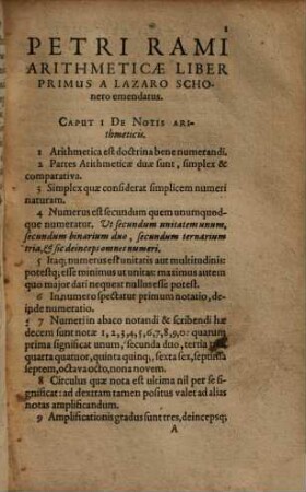 Petri Rami Arithmetices Libri Dvo, Et Algebrae