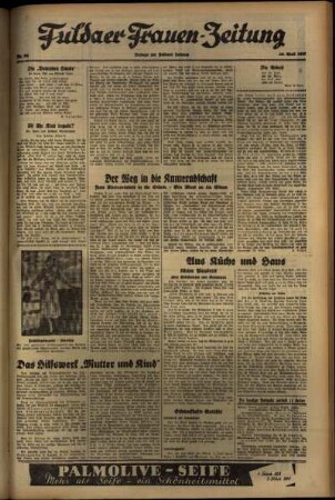 Dritte Ausgabe vom Dienstag, den 20. April 1937.