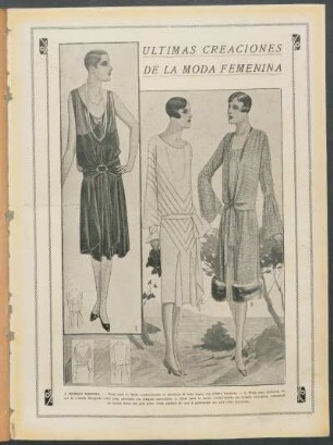 Últimas creaciones de la moda femenina