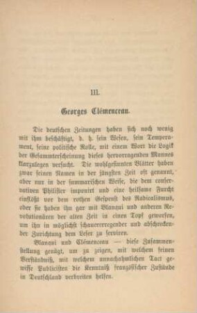 III. Georges Clémenceau