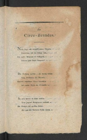 An Circe-Brandes.