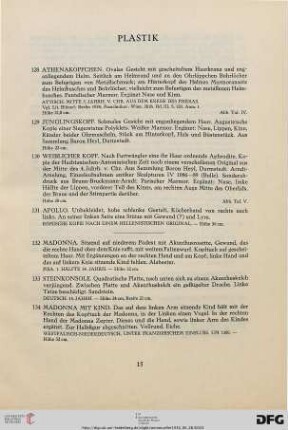 Plastik (Nr. 128-167)