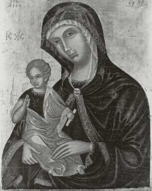 Maria in Halbfigur mit dem Christuskinde