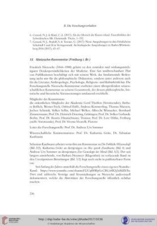 13. Nietzsche-Kommentar (Freiburg i.Br.)