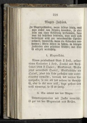 Magen-Zuständ.