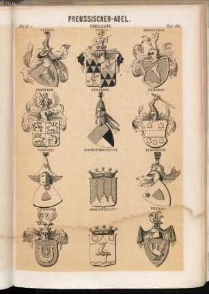 Taf. 184. Germar. - Gerlot. - Gerresheim. - Gerschow. - Gersdorf. - Gerskow. - Gerstein. - Gerstein-Hohenstein. - Hohenstein. - Gerszewski. - Gerszewski (And.). - Geusau