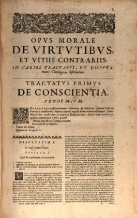 Opus morale de Virtutibus et Vitiis contrariis, 1