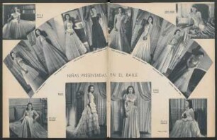 Niñas presentadas en el baile