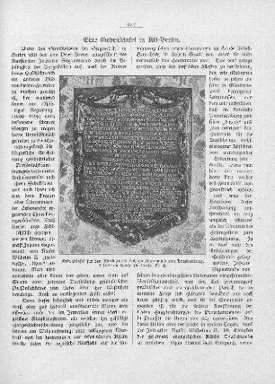 Gedenktafel für den Markgrafen Johann Sigismund von Brandenburg