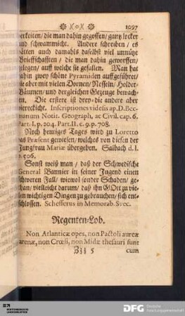 Regenten-Lob.