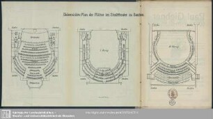 Übersichts-Plan der Plätze im Stadttheater zu Bautzen
