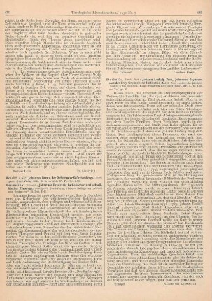 431-432 [Rezension] Hermelink, Heinrich, Johannes Brenz als lutherischer und schwäbischer Theologe