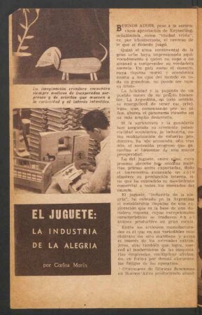 El juguete: la industría de la alegría