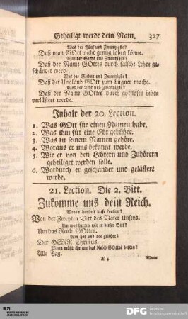 21. Lection. Die 2. Bitt. Zukomme uns dein Reich.