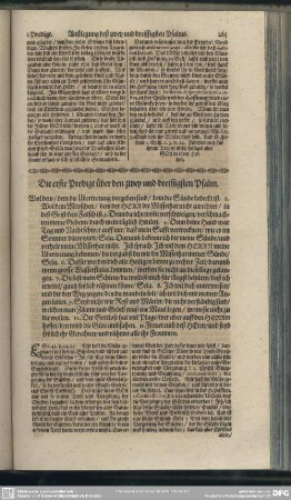 Die Predigten über den zwey und dreissigsten Psalm