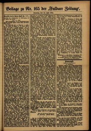 Zweite Ausgabe vom Sonntag, den 22. Juli 1894.