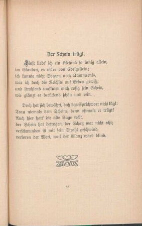Der Schein trügt.