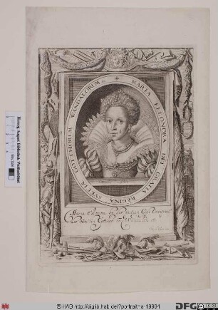 Bildnis Maria Eleonora, Königin von Schweden, geb. Markgräfin von Brandenburg