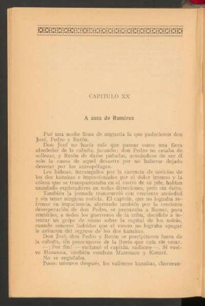Capítulo XX - A caza de Ramírez