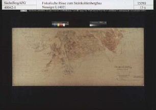 Flur von Niederplanitz, Vorder- und Hinterneudörfel, Schedewitz, Bockwa, Oberhohndorf und Reinsdorf, Baue auf dem Schichtenkohlenflöz, südlicher Teil (mit Nachbringungen)