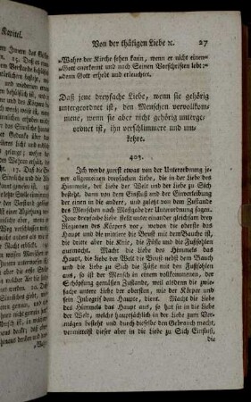 Daß jene dreyfache Liebe, [...], den Menschen vervollkommene, [...].