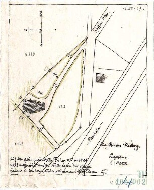 Fischer, Theodor; Planegg bei München (Bayern); Ev. Waldkirche - Lageplan