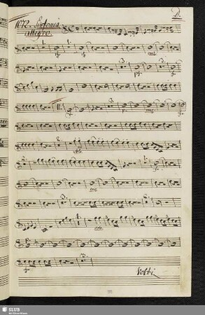 1072. Sinfonia aus L'innocente Fortunata / Paisiello, G.