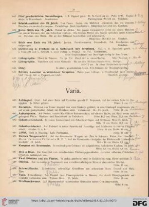 Varia (Nr. 679-713)