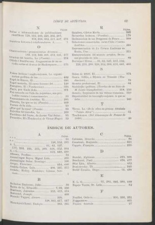 Indice de autores