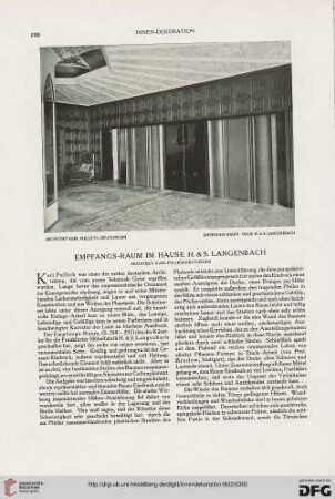 Empfangs-Raum im Hause H.& S.Langenbach
