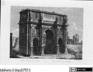 Verschiedene Ansichten Roms und UmgebungVeduta dell' Arco di Costantino; (Taf. 32 [34]) - Ansichten Roms u. Umbegung - versch. Stecher