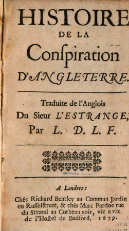 Histoire de la conspiration