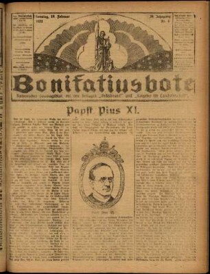 Ausgabe vom Sonntag, den 19. Februar 1922.