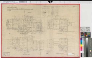 Bestandsplan des Empfangsgebäudes mit Güterschuppen auf Bahnhof Schee, Blatt 1: Grundrisse, M. 1:100 Stnr.: 23a, Hge, Bunr.: 2, Blnr.: 3