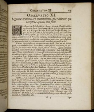 Observatio XI. Leguntur orationes, & enunciationes, quæ videntur eße exceptivæ, quales non sunt.
