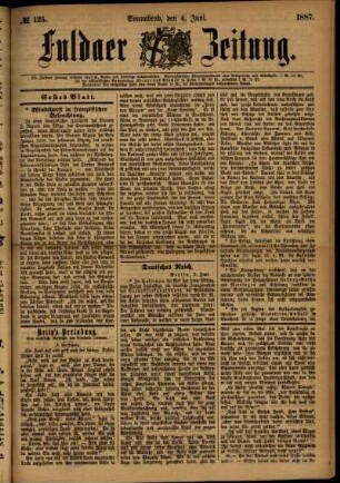 Ausgabe vom Samstag, den 04. Juni 1887.