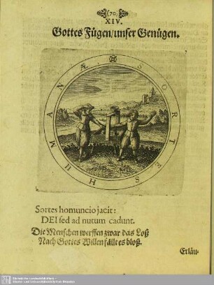 XIV. Gottes Fügen, unser Genügen