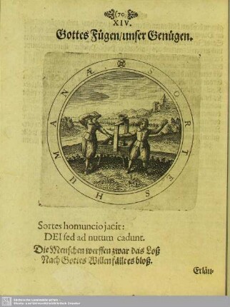 XIV. Gottes Fügen, unser Genügen