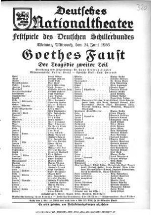 Goethes Faust Der Tragödie zweiter Teil